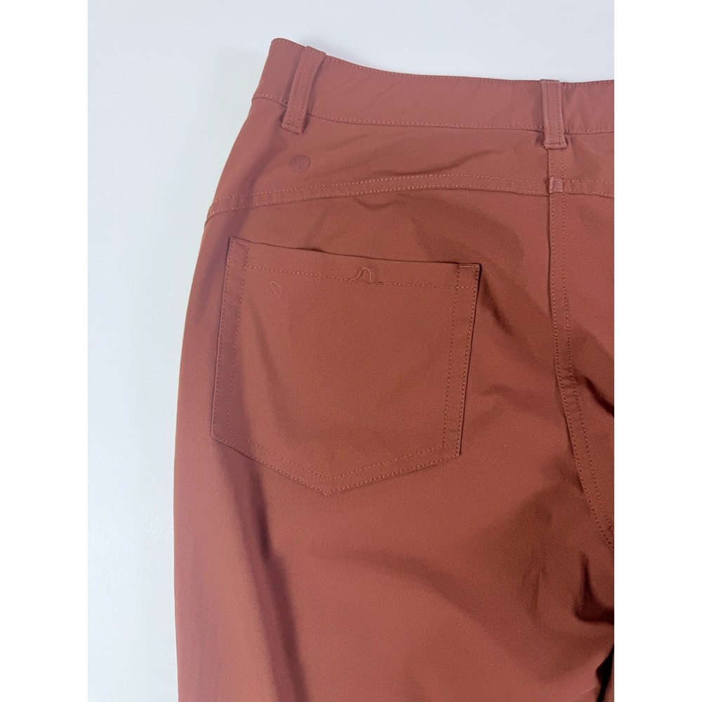 Lululemon City Sleek 5 Pocket straight Leg Pant Brown Clay Size 12 Mid Rise - Picture 8 of 10